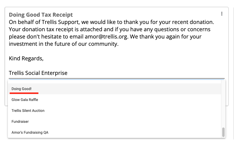 How to Set up Tax Receipts on Trellis